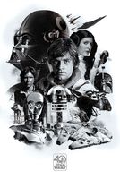 Gwiezdne Wojny Star Wars 40th Anniversary - plakat filmowy 61x91,5 cm