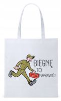 Dla Mechanika Prezent Torba Eco Biała Shopper Z Nadrukiem Ze Zdjęciem