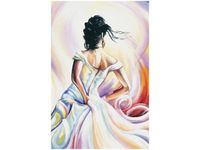 OBRAZ KOBIETA ABSTRAKCIE KOLORÓW