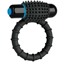 doc johnson power plus wibrujący pierścień intymny czarny 10 trybow