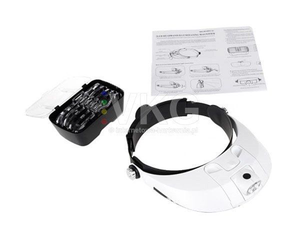 LUPA NAGŁOWNA Z 2X LED PECYZYJNA SZKŁA W ZESTAWIE ZWY zdjęcie 5