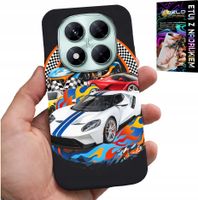 ETUI DO XIAOMI NOTE 14 PRO 5G - SPORTOWE SAMOCHODY, WYŚCIGI CASE + SZKŁO