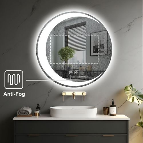 IREDA Lustro łazienkowe z oświetleniem LED, 70 cm na Arena.pl