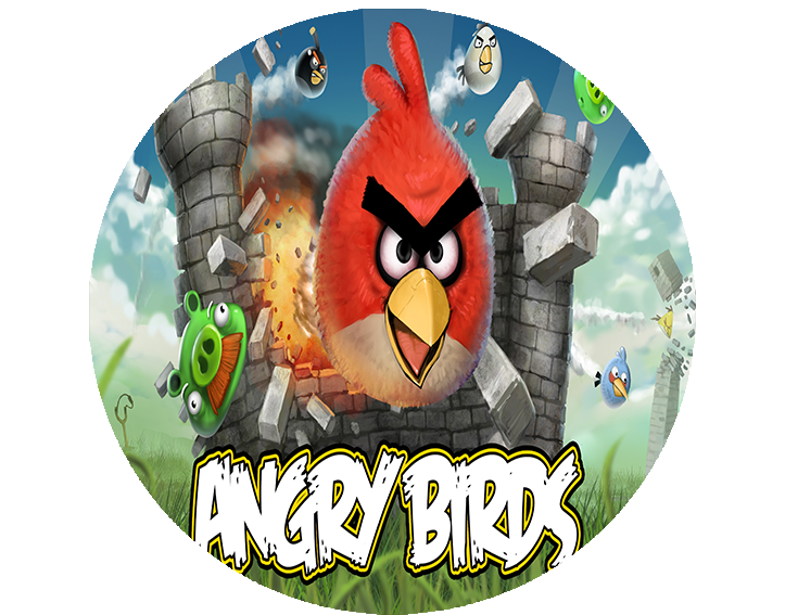 Opłatek na tort Angry Birds zdjęcie 1