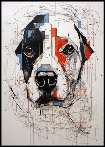 Plakat 67,5x95cm Przyrysowany Psiak na Arena.pl