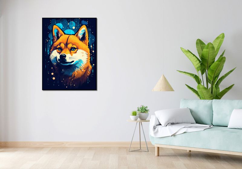 Plakat 75x100cm Lisek w Kosmosie zdjęcie 4