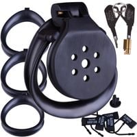 Mini Pas Cnoty Na Penisa Typu Flat Czarna Klatka