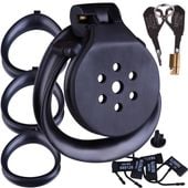 Mini Pas Cnoty Na Penisa Typu Flat Czarna Klatka