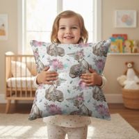 Bawełniana Poszewka Na Poduszkę – Sarenka w Różach