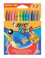 kredki świecowe bic plastidecor 12 kol. 0341