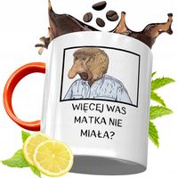 Kubek Pomarańczowy Śmieszny Janusz Nosacz Prezent Z Nadrukiem Ze Zdjęciem