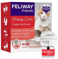 Feromony łagodzące konflikty między kotami - Zestaw Feliway Dyfuzor + wkład