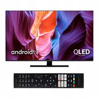 Telewizor SMART Android TV UHD 4K QLED 43 cale WiFi APLIKACJE Netflix