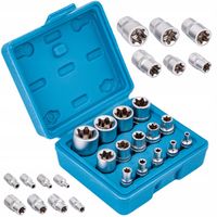 KLUCZE NASADOWE TORX E4-E24 NASADKI TORKS wew 14el