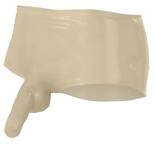 latex spodenki męskie przezroczyste s/m z anatomiczną osłoną, lateks na Arena.pl