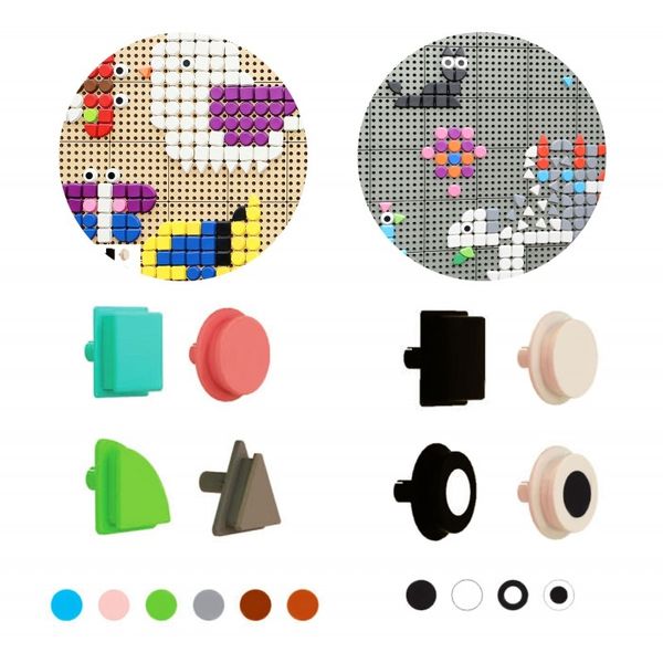 MASTERKIDZ Geometryczne Elementy Tablic 256 szt zdjęcie 6