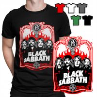 KOSZULKA T-SHIRT MĘSKI WZORY - BLACK SABBATH ROCK METAL MUZYKA - XL