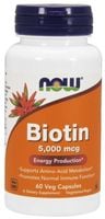 NOW FOODS Biotyna - Biotin 5000 mcg (60 kaps.)