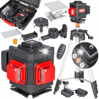 NIWELATOR LASEROWY LASER KRZYŻOWY POZIOMICA LASEROWA STATYW 3D ZESTAW 360st