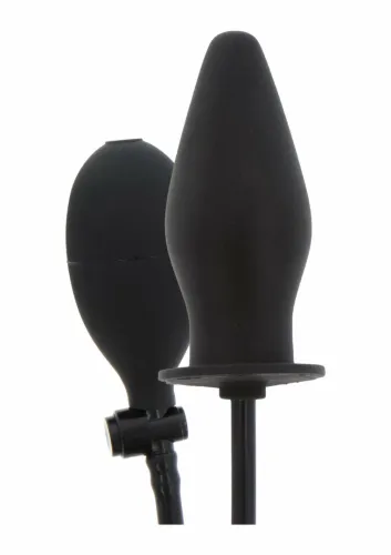 extreme inflatable butt plug advanced silikonowy z pompką czarny na Arena.pl
