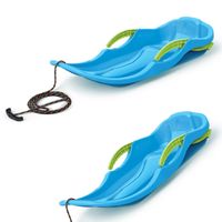 2x Sanki Ślizg Bobslej z hamulcami Szybki jeździk Race S