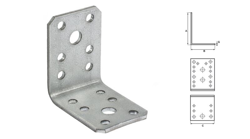 Kątownik łącznikowy KŁ-8 90/90/40 Stalco zdjęcie 2