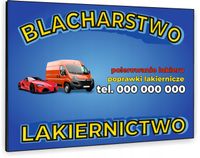 TABLICZKA REKLAMOWA szyld z dibondu nadruk 40x30 blacharstwo