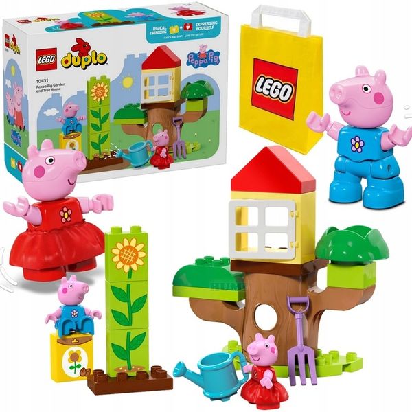 LEGO DUPLO ŚWINKA PEPPA Dom na drzewie 10431 +Torba - Duże klocki od 2 lat zdjęcie 1