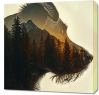 Obraz 60x60cm Psi Duch Lasu