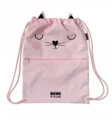 INTERDRUK BEBE WOREK SZKOLNY NA OBUWIE Z KIESZONKĄ SUWAK KOT BEBE Friend