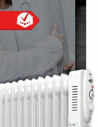 Grzejnik Elektryczny Olejowy Szybko Grzeje 2500W Energooszczędny MOCNY na Arena.pl