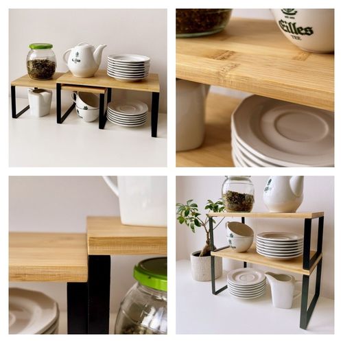 Zestaw 2 półek bambusowych GINGER na Arena.pl