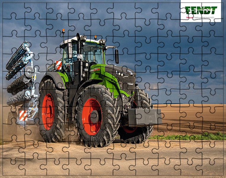 Puzzle Traktor Ciągnik zdjęcie 1