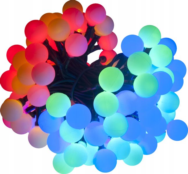 LAMPKI CHOINKOWE KULKI 100 LED 8 FUNKCJI WEW/ZEW zdjęcie 1