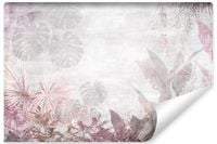 Fototapeta Różowe LIŚCIE Monstera Palmy Abstrakcja 135cm x 90cm