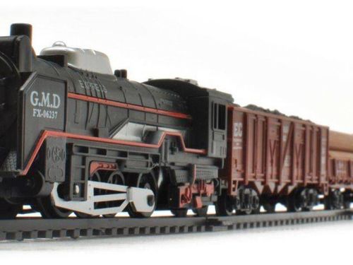 Kolejka rail king Parowóz + 3 Wagony na Arena.pl