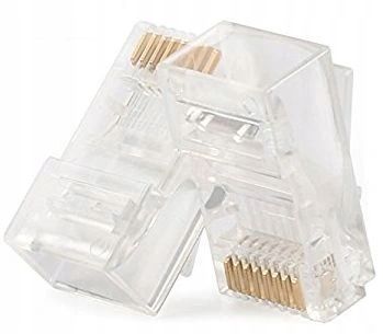 Zaciskarka Wtyków Skrętki Kabli RJ45 + Złącza 25x Wtyk RJ-45 do Zaciskania zdjęcie 5