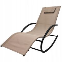 LEŻAK BUJAK OGRODOWY HUŚTAWKA NOWOCZESNY FOTEL LEŻANKA ZERO GRAVITY ROCKY