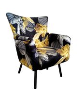 Fotel TULIP USZAK WZÓR liście