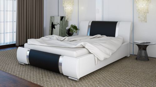 DUŻE ŁÓŻKO 180x200 TAPICEROWANE Z POJEMNIKIEM ŁÓŻKO SYPIALNIANE na Arena.pl