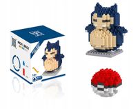 Figurka Pokemon Klocki SNORLAX Klocki 3D Nano Zestaw BOX Pokemony Zabawka