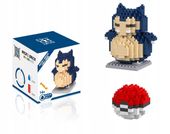 Figurka Pokemon Klocki SNORLAX Klocki 3D Nano Zestaw BOX Pokemony Zabawka