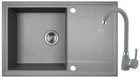 Zlewozmywak KUCHINOX Hunter SBUA511T Szary + bateria