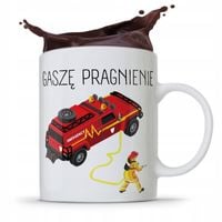 Kubek Prezent Dla Strażaka Gaszę Pragnienie Z Nadrukiem Ze Zdjęciem