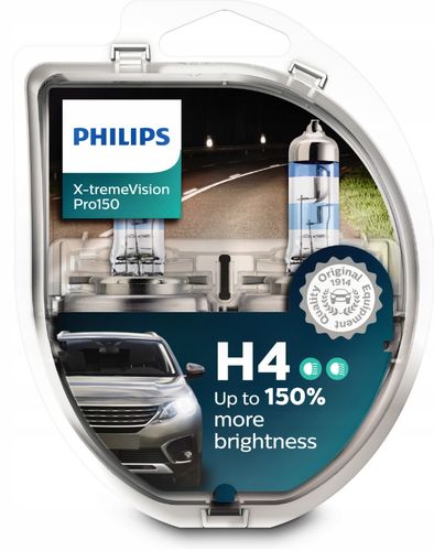 Żarówki H4 Philips X-Treme Vision Pro150 + 150 % na Arena.pl