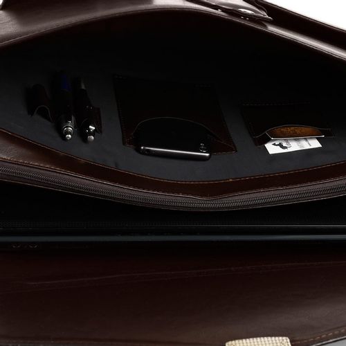 BELTIMORE torba skórzana eko teczka aktówka neseser V034 c.brązowa na Arena.pl