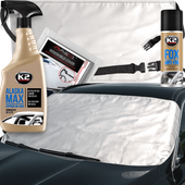 MATA OSŁONA ANTYSZRONOWA NA PRZEDNIĄ + ODMRAŻACZ DO SZYB LODU + ANTYPARA