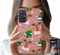 ETUI DO SAMSUNG GALAXY M31S - ŚWIĄTECZNE RENIFERY CHOINKI LASKA WZORY