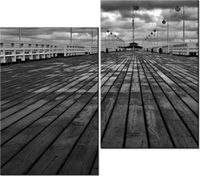 80CM 70CM 2 ELEME OBRAZ RAMA SOPOT MOLO DRUK ŚCIENNY PŁÓTNO