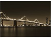 50X70CM MOST NOCĄ TANEL TEEMUSK OBRAZ POKOJU DREWNINE